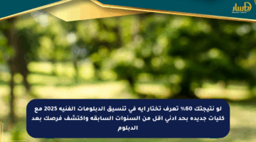 لو نتيجتك 60% تعرف تختار إيه في تنسيق الدبلومات الفنية 2025 مع كليات جديدة بحد أدنى أقل من السنوات السابقة واكتشف فرصك بعد الدبلوم